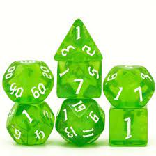 Forest Elemental RPG Dice Set - Game On