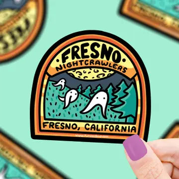 Fresno Nightcrawlers Cryptid Sighting Vinyl Sticker - Game On