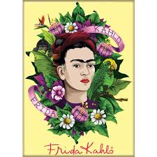 Frida Kahlo Flowers Magnet - Game On