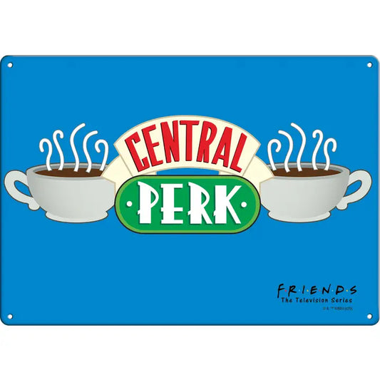 Friends Central Perk Metal Sign - Game On
