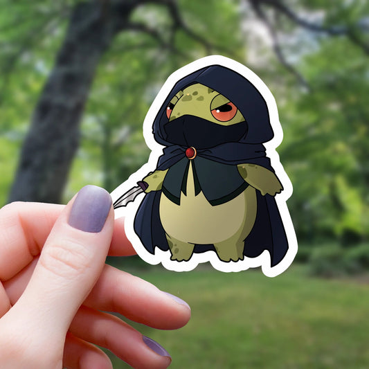 Frog Rogue RPG - Class Inspired Sticker - 3" - Game On