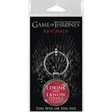 GOT Drink and Know Things Keychain - Game On