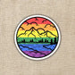 Pride Mountainscape Flag Sticker - Game On