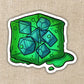 Gelatinous Cube Die Sticker - Game On