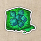 Gelatinous Cube Die Sticker - Game On