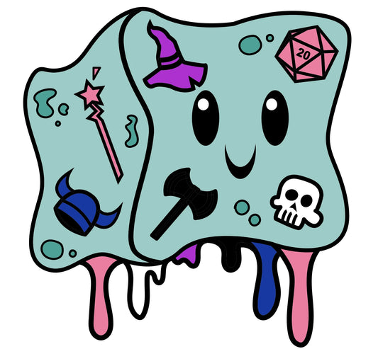 Gelly Cube Pride Pin - Genderfluid - Game On