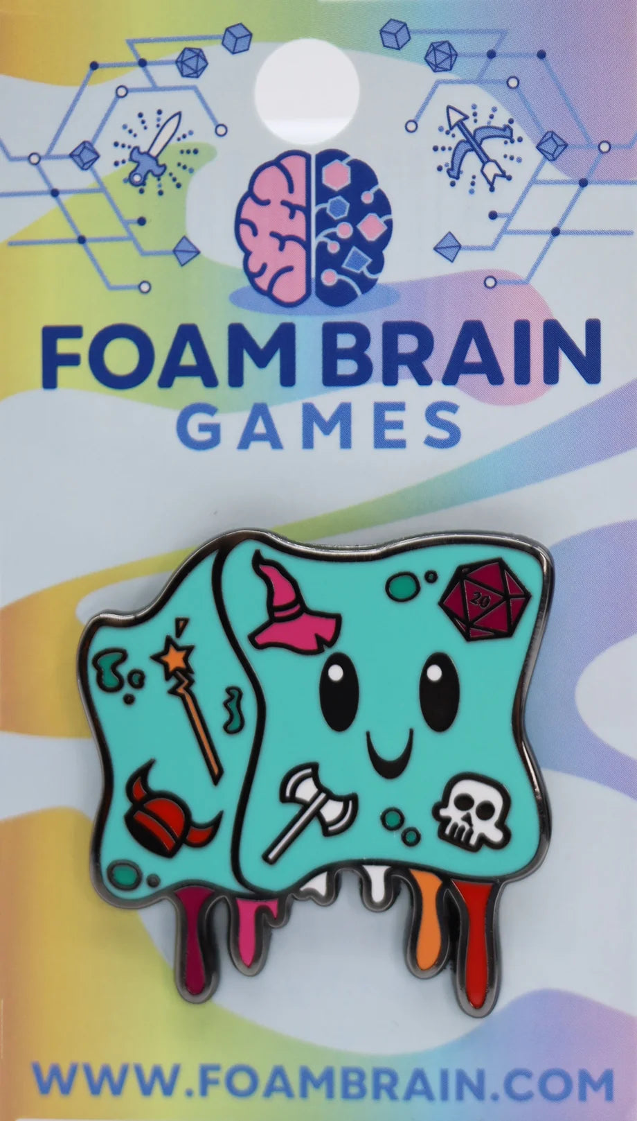 Gelly Cube Pride Pin - Lesbian - Game On