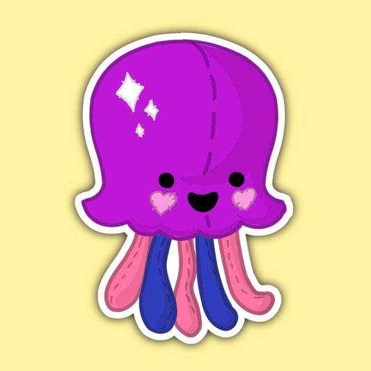 Genderfluid Squid Sticker - Game On