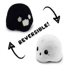 White/Black Ghost - Reversible Plushie - Game On