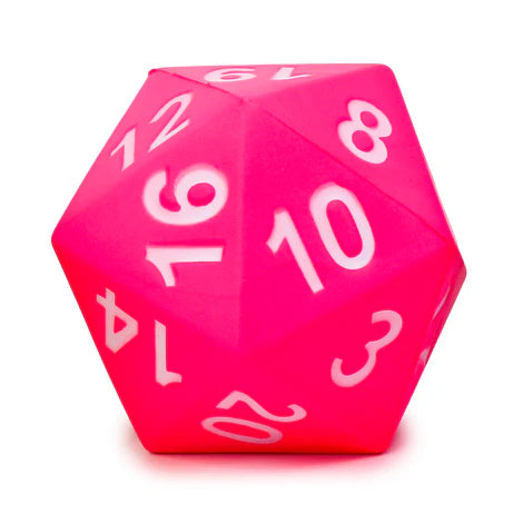 Giant D20 Foam Dice - Pink - Game On