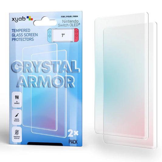 Switch OLED Tempered Glass Protector - Game On
