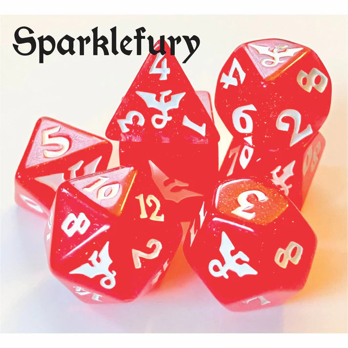 Glitter Dragon Sparklyfury - RPG Dice Set - Game On