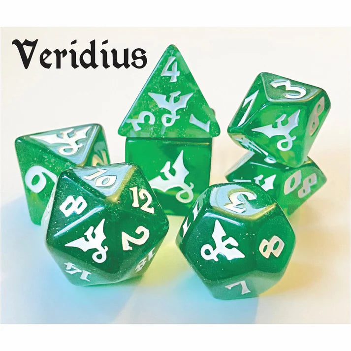 Glitter Dragon Veridius - RPG Dice Set - Game On