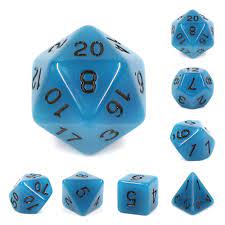 Glow Blue Dice - Game On