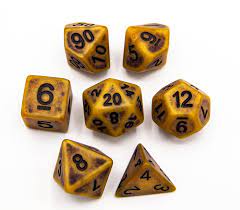 Gold Ancient Dice - Game On