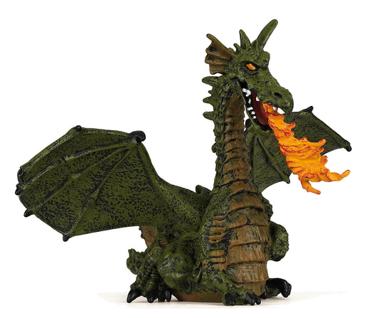 Green Dragon with Flame - Game On