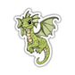 Green Flying Baby Dragon Sticker - Game On