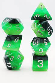 Green Gradient Dice - Game On