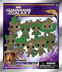 Groot 3D Foam Bag Clip, Series 2 - Game On