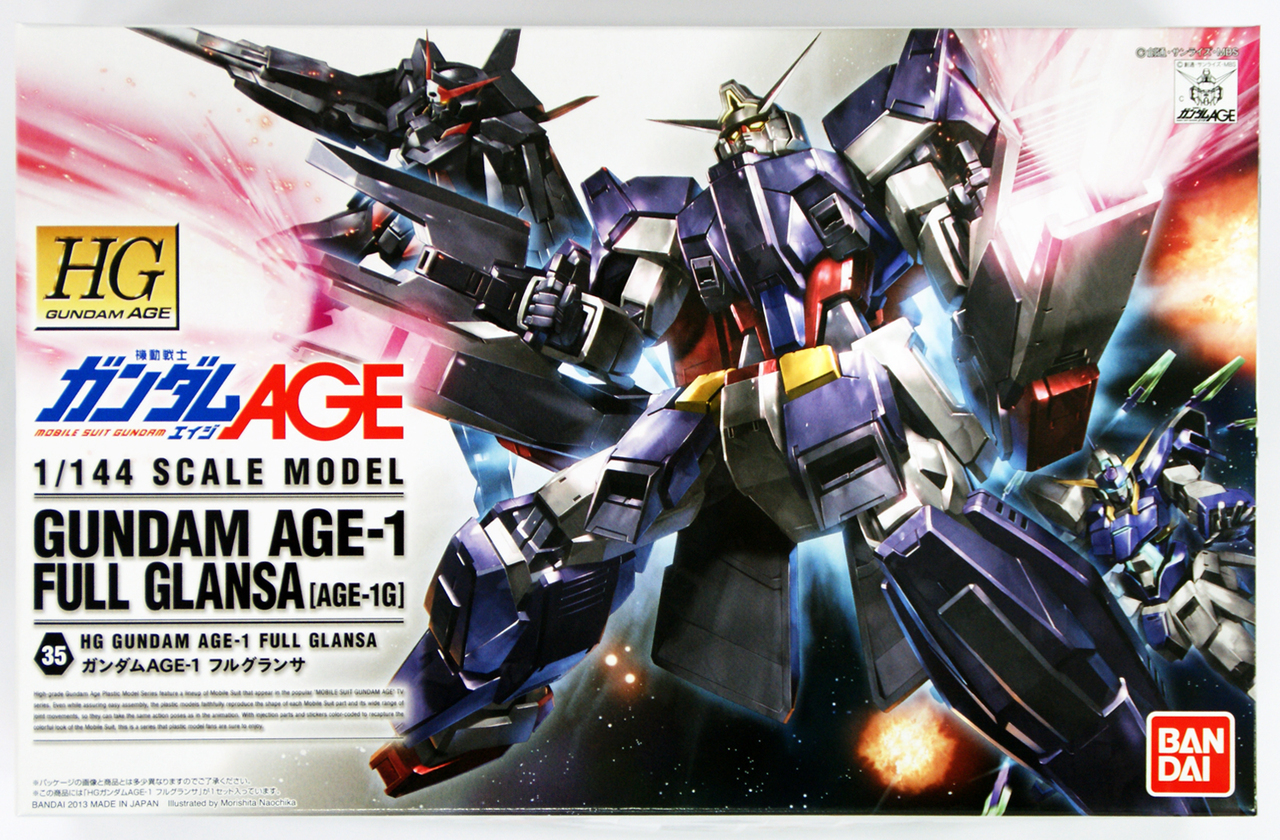 HGAGE #35 1/144 Gundam AGE-1 Full Glanza - Game On