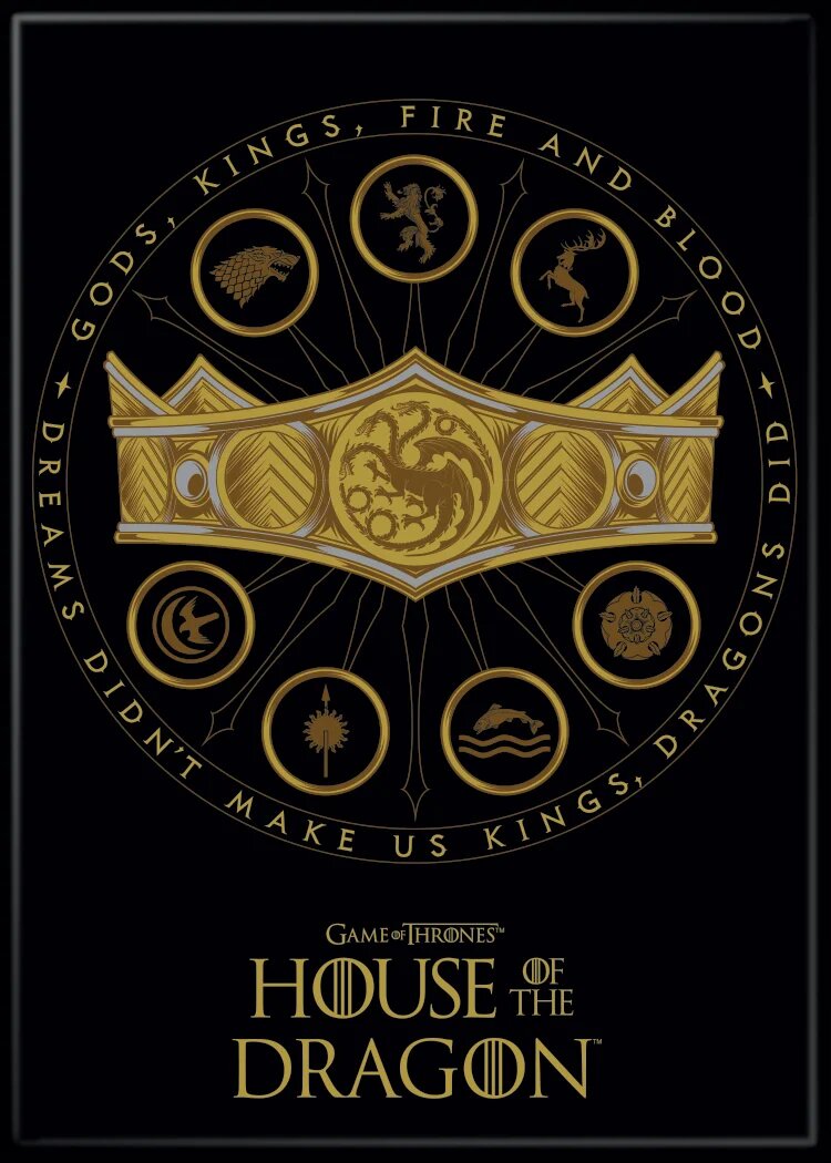 HOTD Crown and Sigils - Magnet - Game On