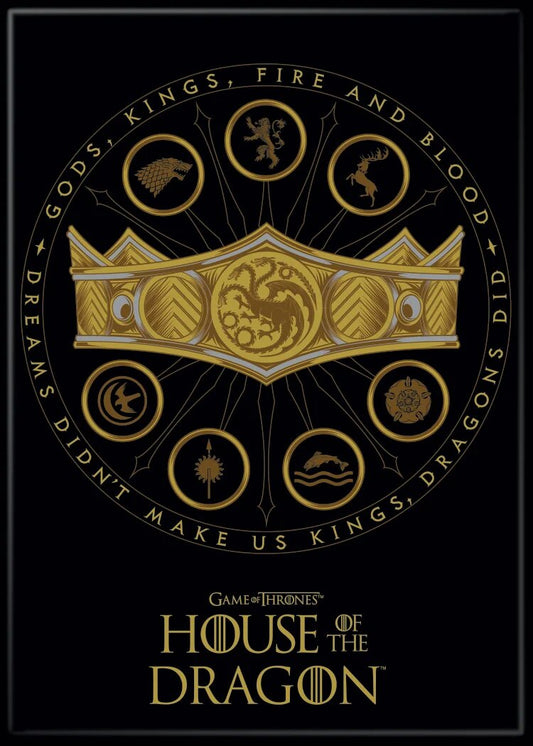 HOTD Crown and Sigils - Magnet - Game On