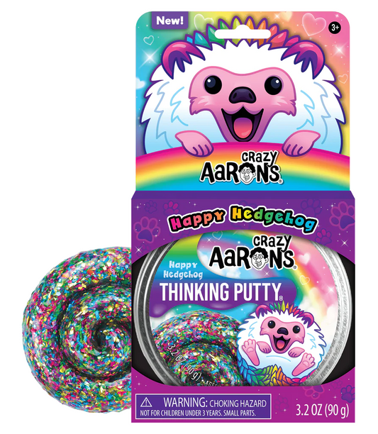 Happy Hedgehog 4" Thinking Putty - Game On