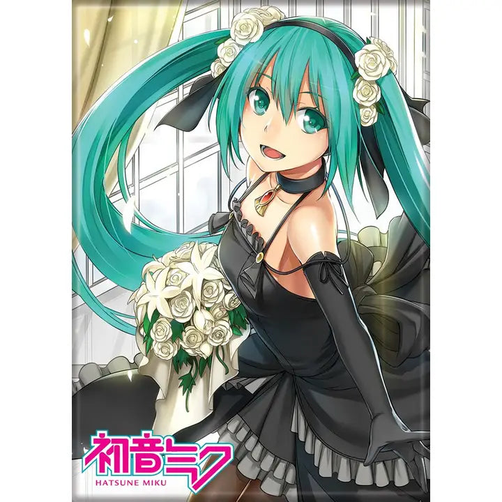 Hatsune Miku Black Dress Magnet - Game On