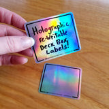 Holofoil ReWritable Deck Box - Label Stickers - Game On
