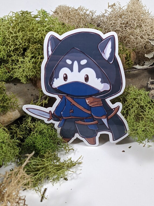 Husky Rogue Tabletop - Gaming Sticker - 3" - Game On