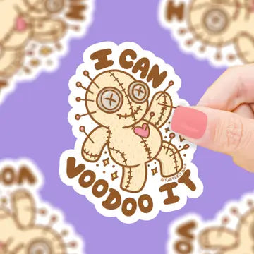 I Can Voodoo It Voodoo Doll Metaphysical Vinyl Sticker - Game On