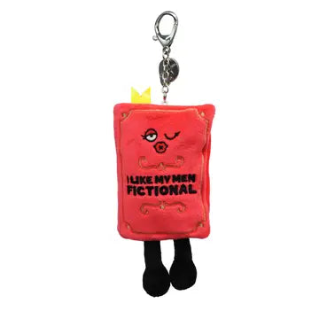 I Like My Men Fictional Book - Plush Bag Charm - Game On