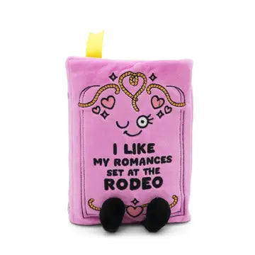 I Like My Romances Set At The Rodeo Book Plush - Game On