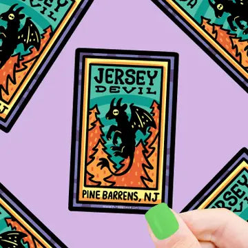 Jersey Devil Cryptid Sighting Vinyl Sticker - Game On