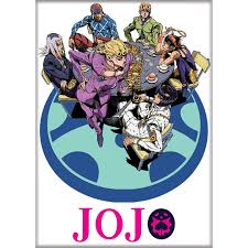 Jojo S4 Cast on White Magnet - Game On