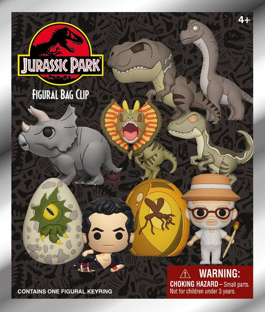 Jurassic Park Retro 3D Foam Bag Clip, Series 1 - Game On