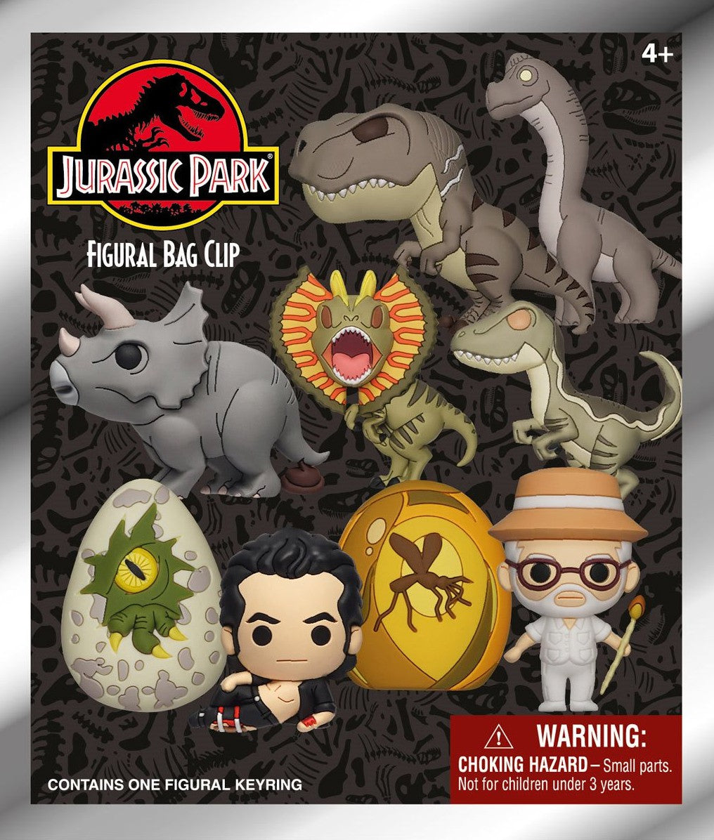 Jurassic Park Retro 3D Foam Bag Clip, Series 1 - Game On