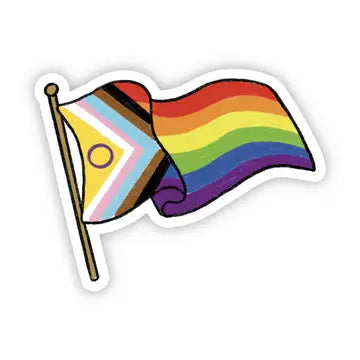 LGBTQ+ Pride Flag Sticker - Game On