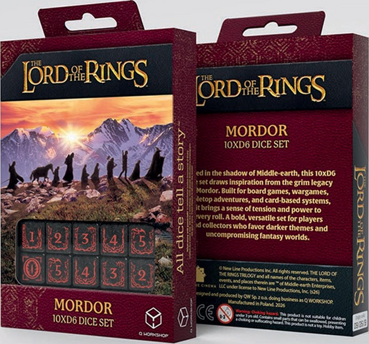 LOTR Mordor 10d6 Dice Set - Game On
