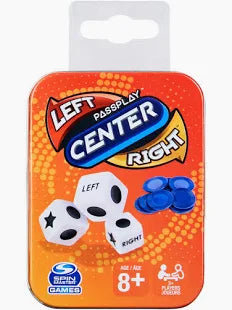 Left Center Right, Tin Refresh - Dice Games - Game On