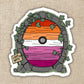 Lesbian Pride Fairy Door Sticker - Game On