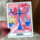 Libra Zodiac Tarot Card Sticker - Game On