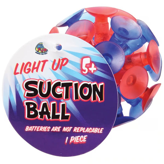 Light Up Suction Ball - Game On