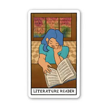 Literature Reader Book Tarot Card Sticker - Game On