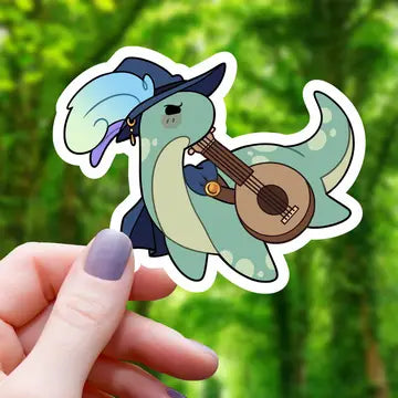 Loch Ness Monster Bard Ttrpg - Class Sticker - Game On