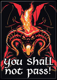Lord of the Rings You Shall Not Pass Magnet - Game On