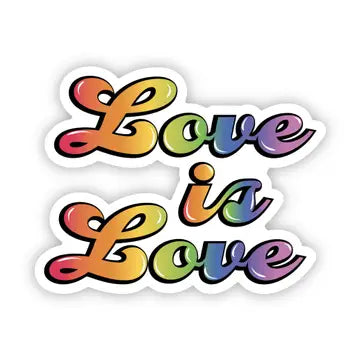 Love Is Love" Pride Flag Sticker - Game On