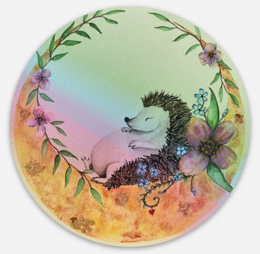 Lunar Hedgehog Holo - 3" Holo Circle - Game On