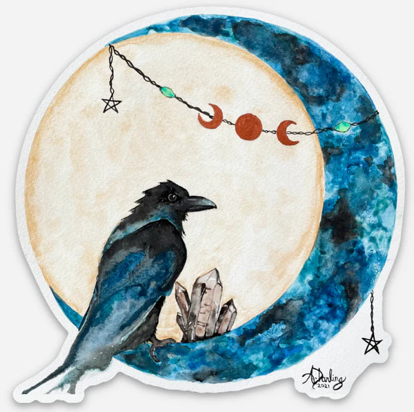 Lunar Raven Die Cut - 3" Die Cut - Game On