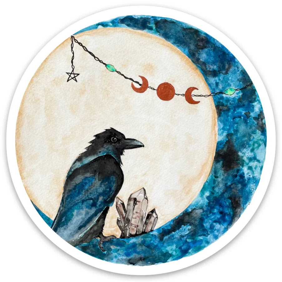Lunar Raven Sticker - Game On